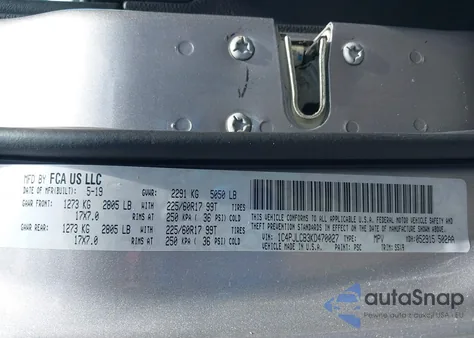 2019 Jeep Cherokee Latitude Fwd из США, поврежденный, VIN 1C4PJLCB3KD470027